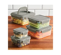 Rachael Ray Stacking 10-Pc. Square Food Storage Container Set