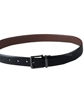 Calvin Klein Men's Reversible Textured Dress Belt, Created for Macy's