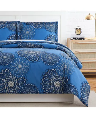 Midnight Floral 3 Pc. Duvet Cover Set, Full/Queen