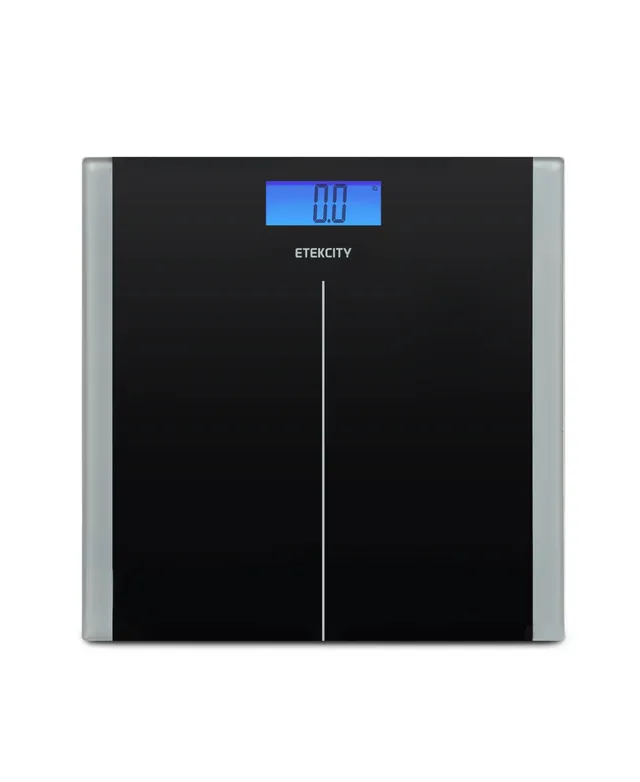 Etekcity - Digital Body Weight Scale with Resistance Bands - Black