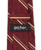 Harry Potter Men's Gryffindor Striped Silk Tie