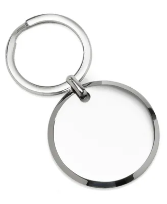 Ox & Bull Trading Co. Men's Round Engravable Stainless Steel Key Chain