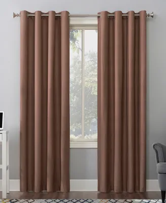 Sun Zero Duran Thermal Insulated Blackout Grommet Curtain Panel, 108" L x 50" W