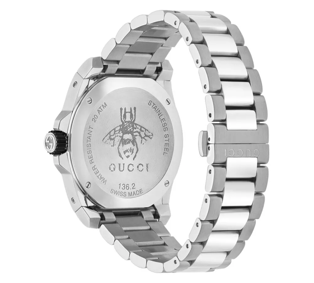 Gucci Men's Swiss Dive Stainless Steel Bracelet Watch 45mm