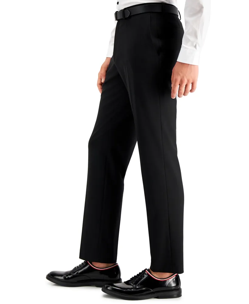 I.n.c. International Concepts Men's Slim-Fit Black Solid Suit Pants, Created for Macy's