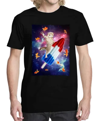 Men's Rocket Cat Graphic T-shirt