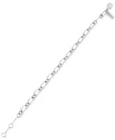 Coach Silver-Tone Signature C Starter Chain Link Bracelet