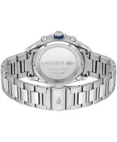 Lacoste Men's Chronograph Tiebreaker Stainless Steel Bracelet Watch 44mm