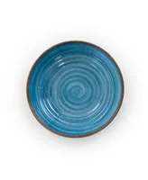 Elama Rippled Tides Melamine Dinnerware Set of 12 Pieces