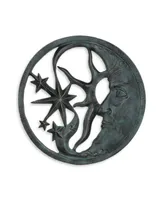 Moon and Stars Wall Plaque