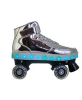 Chicago Pulse Led Light Up Quad Roller Skates, Silver