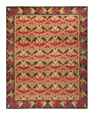 Adorn Hand Woven Rugs Arts and Crafts M1574 7'10" x 9'10" Area Rug - Gold