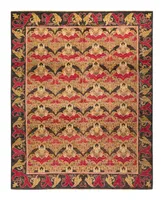 Adorn Hand Woven Rugs Arts and Crafts M1574 7'10" x 9'10" Area Rug - Gold