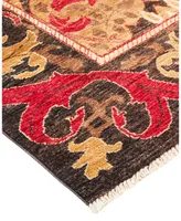 Adorn Hand Woven Rugs Arts and Crafts M1574 7'10" x 9'10" Area Rug - Gold