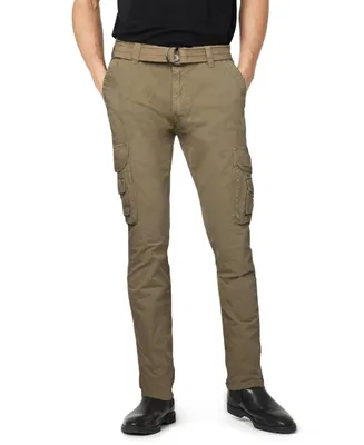 X-Ray Men's Belted Cargo Pants