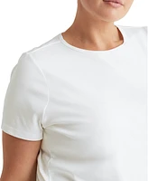 Lauren Ralph Plus Stretch Cotton T-Shirt