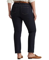 Lauren Ralph Plus-Size Mid-Rise Straight Jean