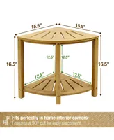 Sorbus 2-Tier Corner Shower Bench