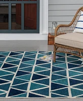 Closeout! Portland Textiles Loggia Isoscelle 5' x 7'3" Outdoor Area Rug