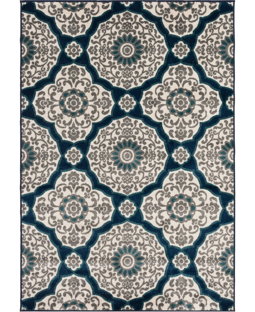 Closeout! Portland Textiles Loggia Carroll 7'10" x 9'10" Outdoor Area Rug