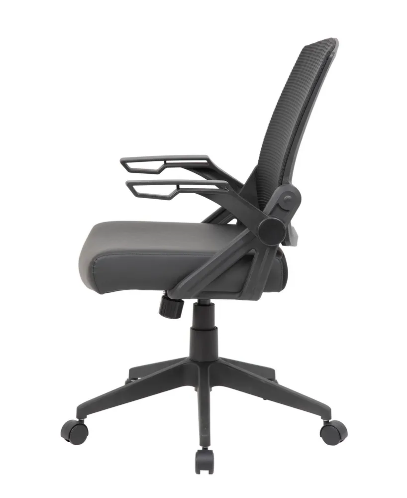 Boss Office Products Mesh Flip Arm Task Chair