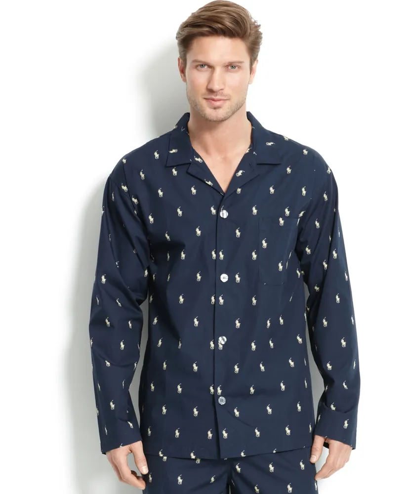 Polo Ralph Lauren Men's All Over Player Pajama Shirt