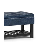 Cosmopolitan Storage Ottoman Bench with Open Bottom