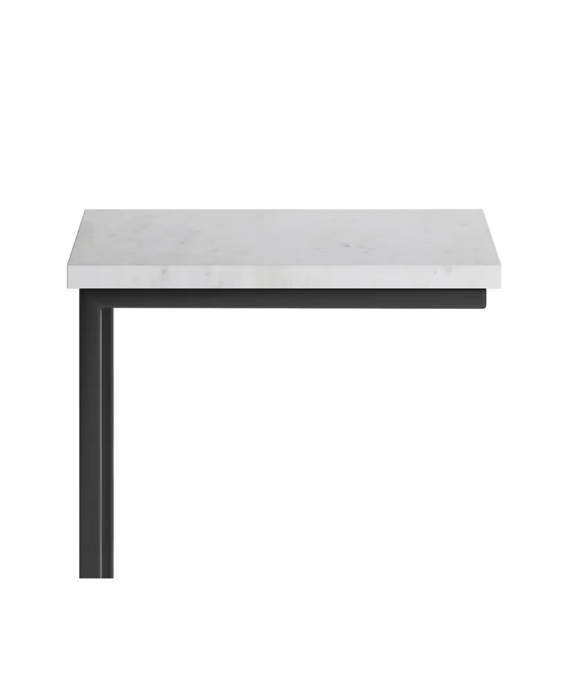 Skyler C Side Table with Marble Top