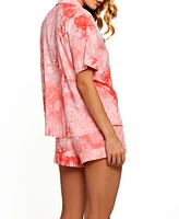 Women's Harlow Tie Dye Pajama Short Set