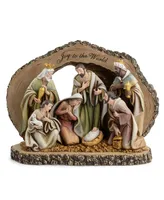 Napco Holy Family 3 Kings Woodland Sculpture