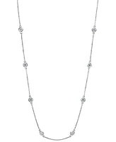 Effy Diamond Bezel 20" Statement Necklace (1 ct. t.w.) 14k White, Yellow or Rose Gold