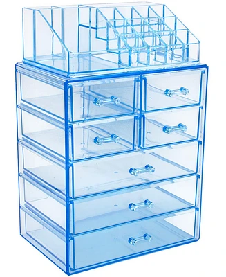 Sorbus Clear Cosmetic Makeup Organizer Case & Display - Spacious Design - Great for Dresser, Bathroom, Vanity & Countertop