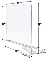 Sorbus 4 Acrylic Shelf Dividers Great Organizer for Clothes, Linens, Purse Separators, Kitchen Cabinets and more (4-Pack)