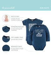 The Peanutshell Newborn Baby Shower Gift Set for Boys, Baby Layette Essentials, Navy, Grey