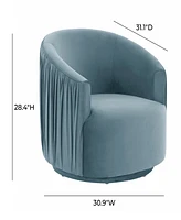 London Pleated Swivel Chair