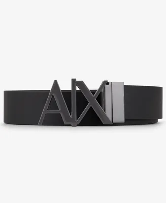 A|X Armani Exchange Men's Skinny Logo Reversible Belt