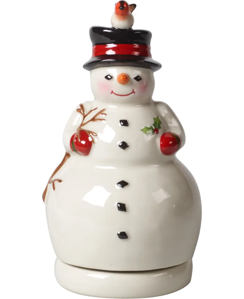 Villeroy & Boch Nostalgic Memory Turning Snowman Musical Figurine