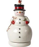 Villeroy & Boch Nostalgic Memory Turning Snowman Musical Figurine