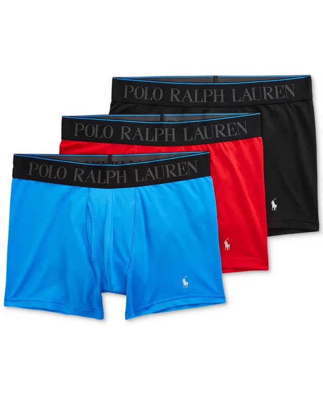 Polo Ralph Lauren Men's 3-Pack. 4-D Flex Cool Microfiber Boxer