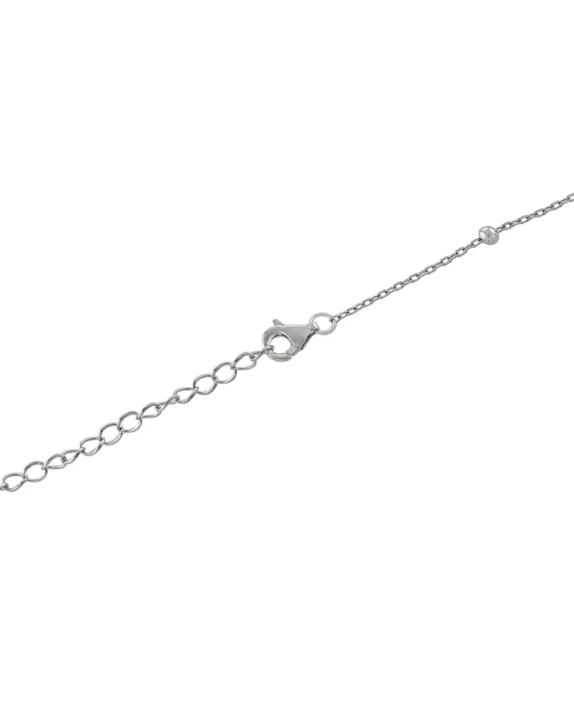 Giani Bernini Cubic Zirconia Faith Cross Pendant Necklace in Sterling Silver, 16" + 2" extender, Created for Macy's