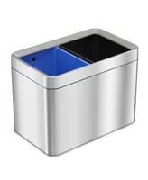 iTouchless Dual-Compartment 5.3 Gallon / 20 liter Open-Top Trash Can