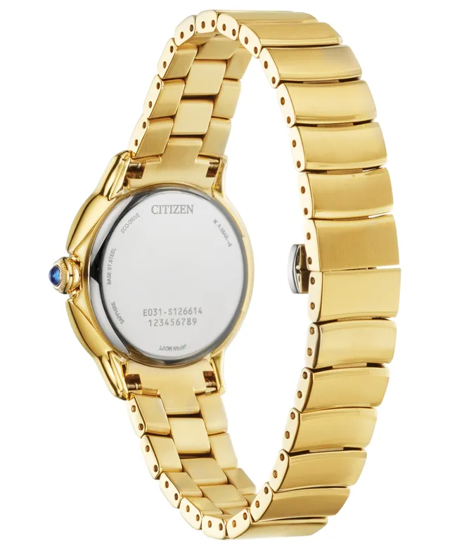 Citizen Men's Chronograph Eco-Drive Crystal Gold-Tone Stainless Steel  Bracelet Watch 42mm - Macy's