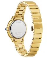 Citizen Eco-Drive Women's Ceci Diamond Accent -Tone Stainless Steel Bracelet Watch 32mm