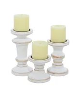 Farmhouse Candle Holder Set, 3 Pieces