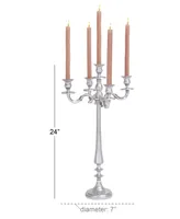 Traditional Candlestick Holders - Silver