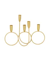 CosmoLiving by Cosmopolitan Contemporary Candelabra - Gold