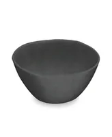 Tarhong Planta Matte Black Melamine Bowls, Set Of 6