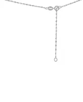 Rhodolite Garnet (2 ct. t.w.) & Diamond (1/20 ct. t.w.) Oval Halo Pendant Necklace in 14k White Gold, 16" + 2" extender