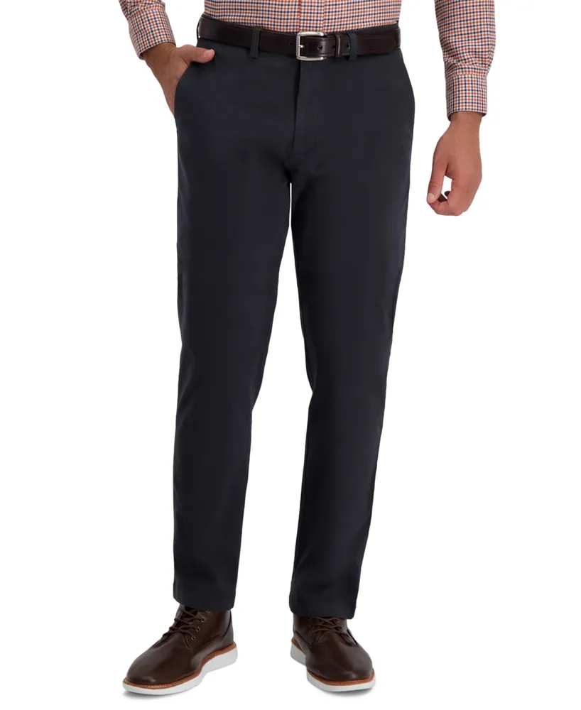 Haggar Men's Premium Comfort Stretch Classic-Fit Solid Pleated Dress Pants  - Macy's