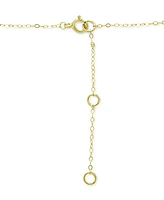 Giani Bernini Cubic Zirconia Moon & Star Pendant Necklace, 16" + 2" extender, Created for Macy's